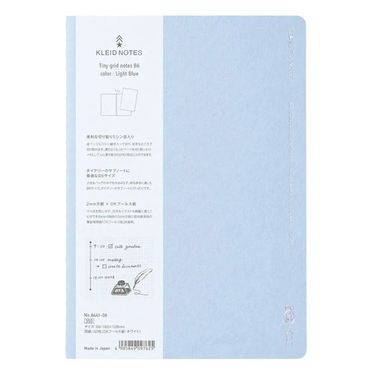 Kleid Notebook - Blue B6 Size Grid