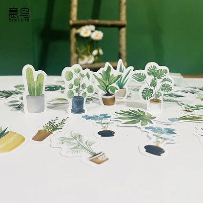 Sticker Box - Green Plants - 45 Stickers