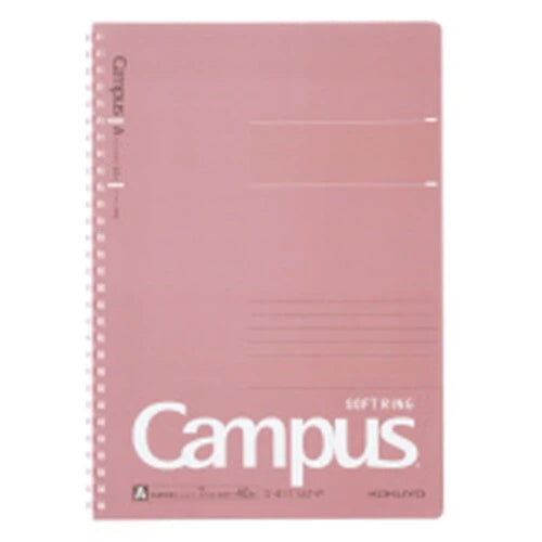 KOKUYO - Campus - Soft Ring - Semi B5 Notebook - Pink