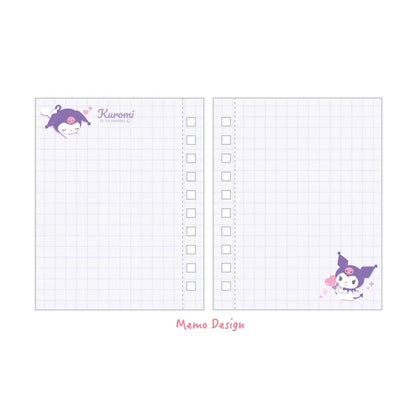 T'S FACTORY Memo Pad Sanrio Ring Memo Bird KUROMI