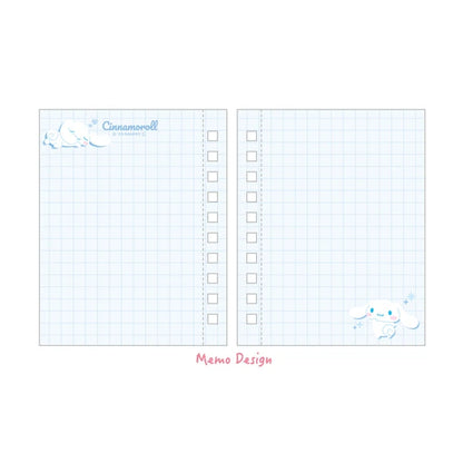 Sanrio Cinnamoroll Ribbon Photo Pocket Ring Notepad