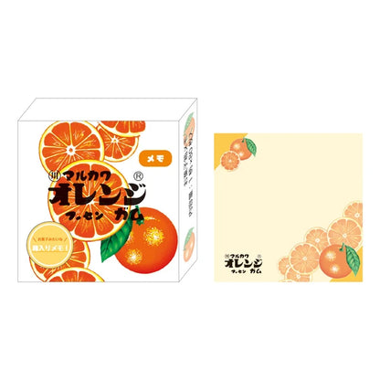 T'S FACTORY Memo Pad Husen Gum Orange Sweets