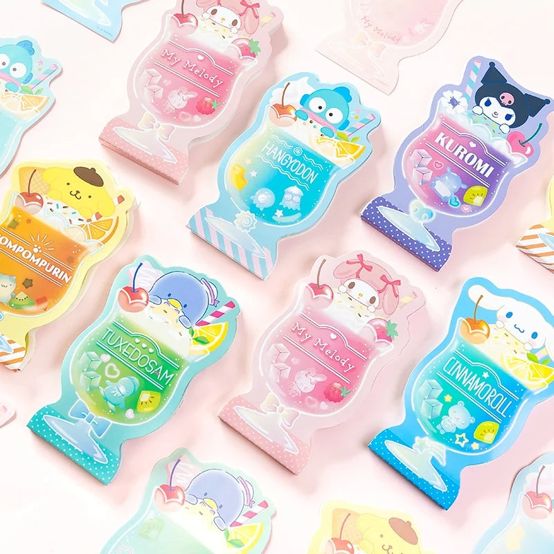 Sanrio Characters Notepad Floating Ice Cream Soda Summer Series