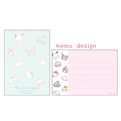 T'S FACTORY Memo Pad Sanrio collection FaceSanrio Mini Memo Face Collection