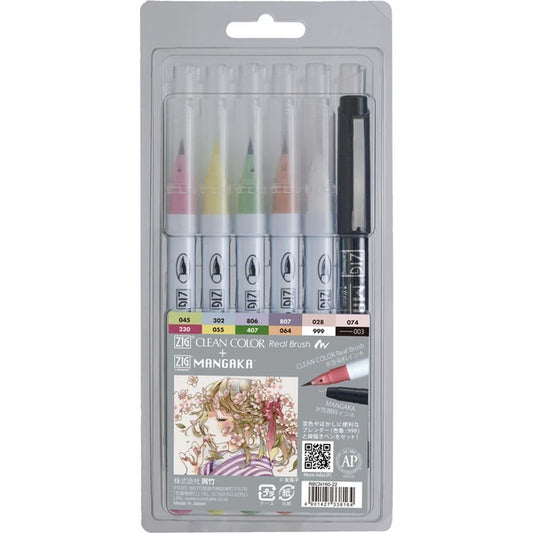 ZIG Clean Colour Real Brush + MANGAKA 12V Set