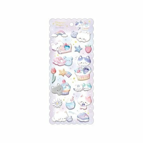 Stuffed Marshmallow Seal Sticker Sheet