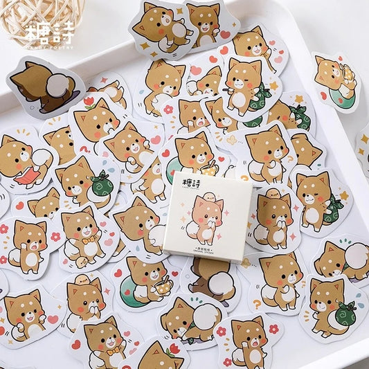 Sticker Box - Kawaii Chow Chow - 45 Stickers