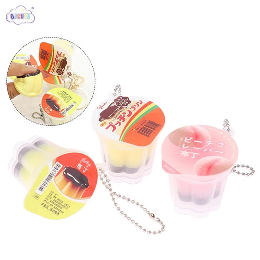 Pudding Squishy Phone Charms