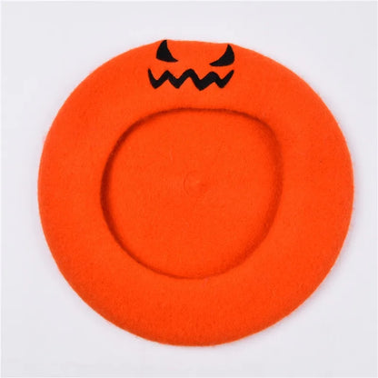 Pumpkin Beret Hat