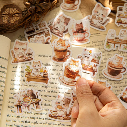 Sticker Box - Cat Coffee Shop - 45 Stickers