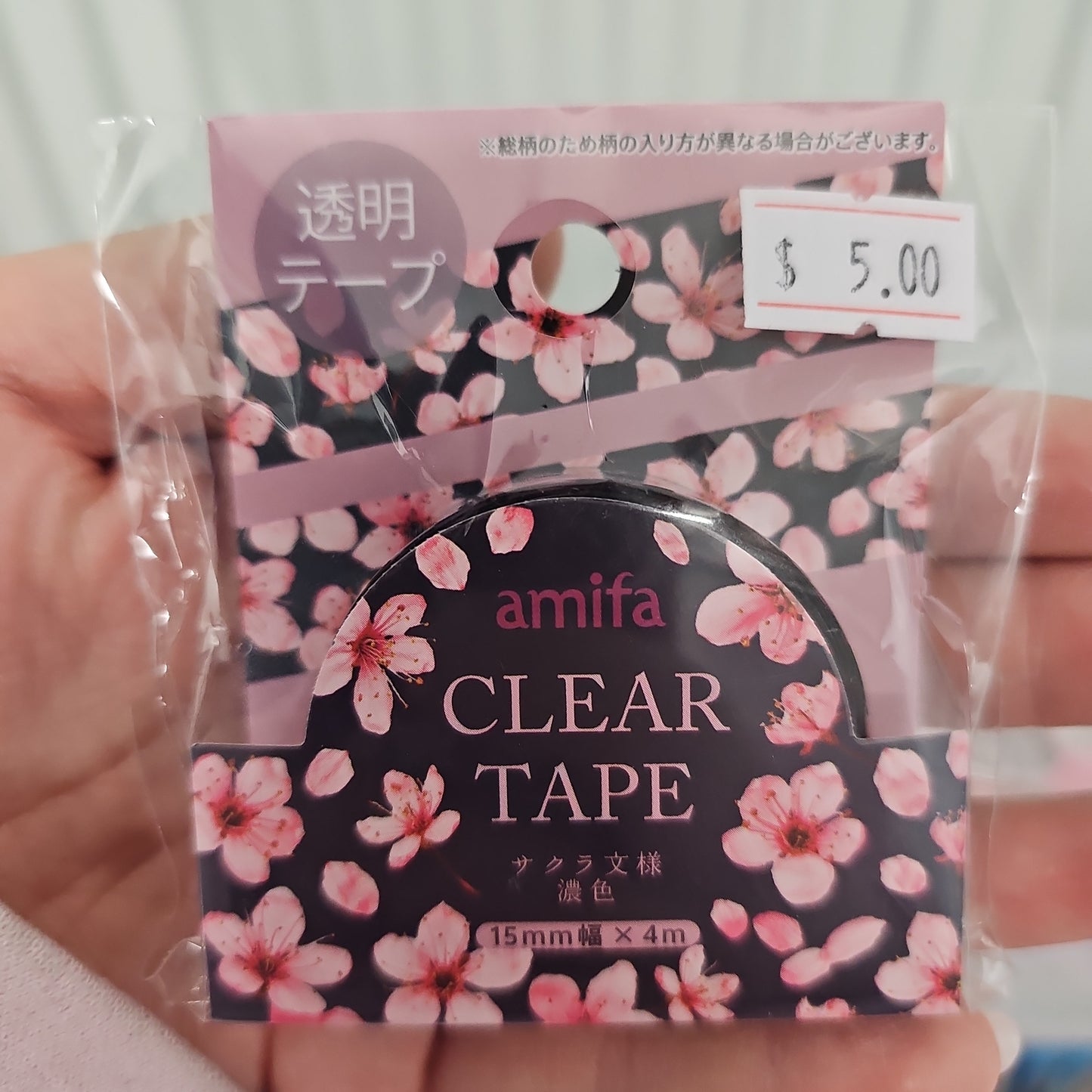 Amifa Clear Tape Sakura