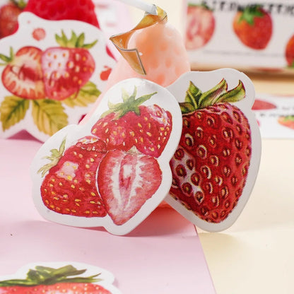 Sticker Box - Cute Strawberries - 45 Stickers