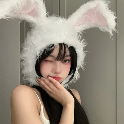 Fluffy Bunny Hat Adorable & Cozy