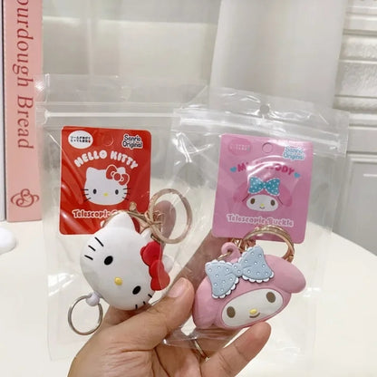 Sanrio Characters Retractable Buckle Keychains Keys Holder