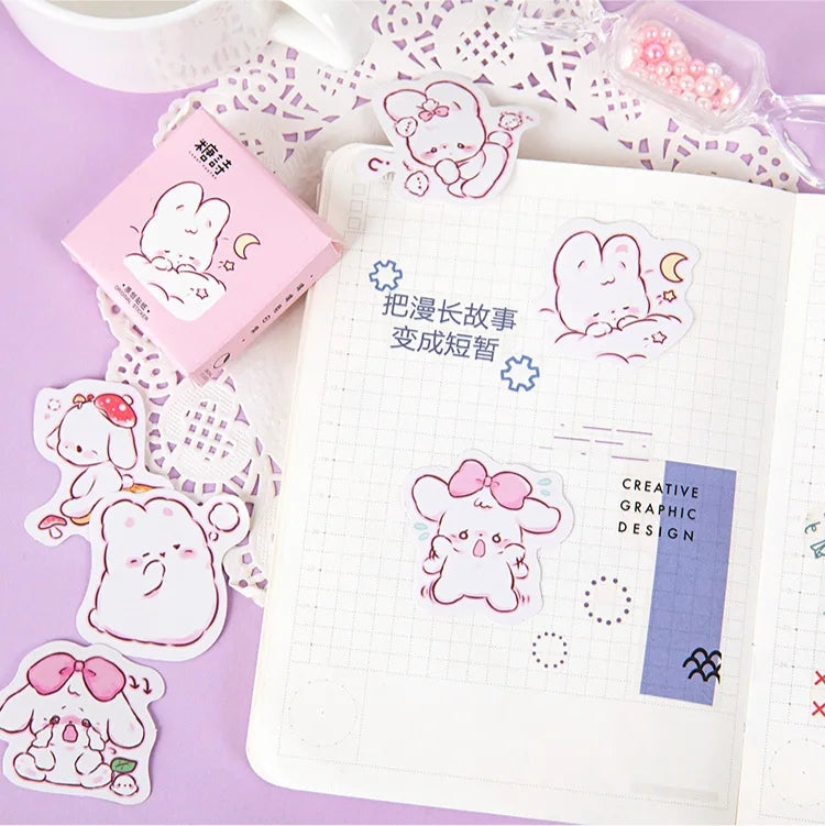 Sticker Box - Sleepy Bunny - 45 Stickers