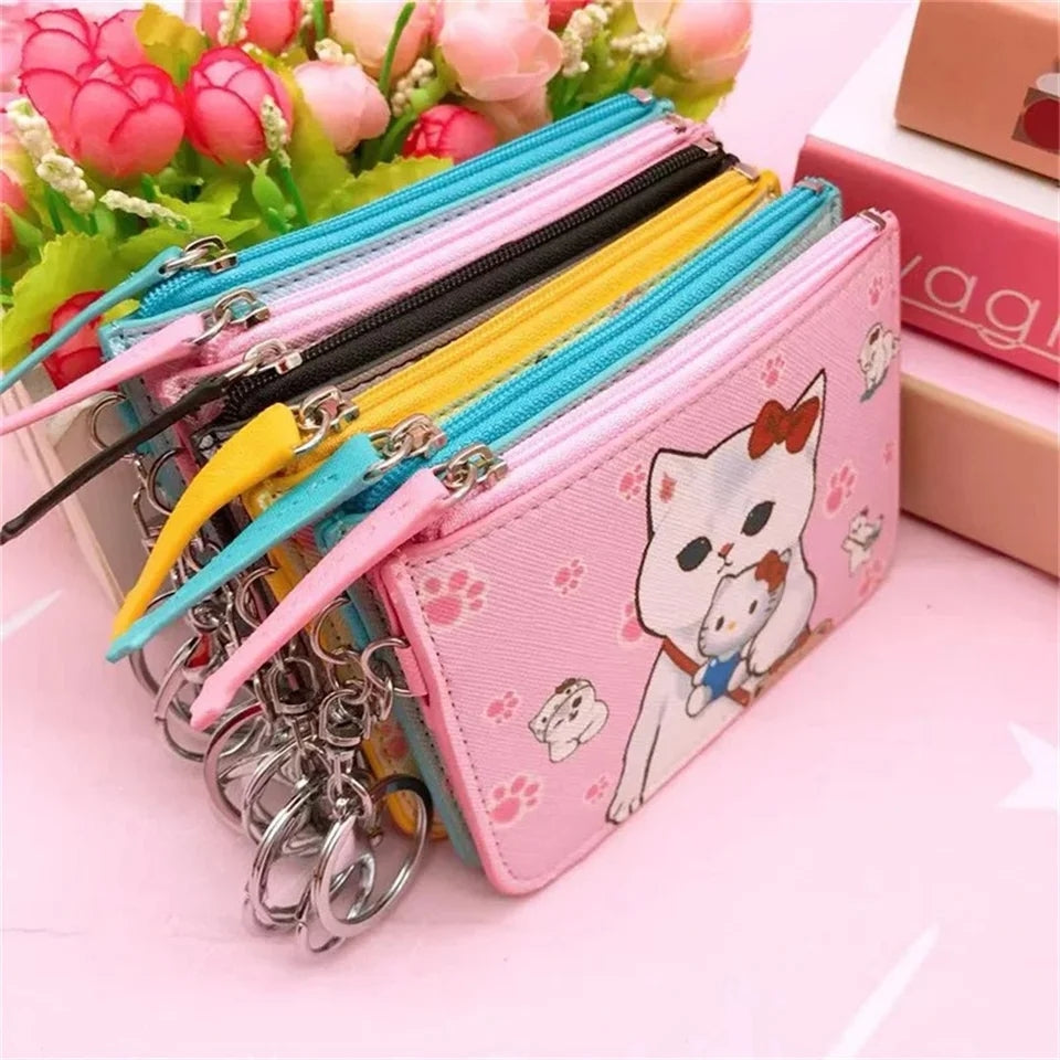 Sanrio x Mofusand Leather Card Holder Wallet