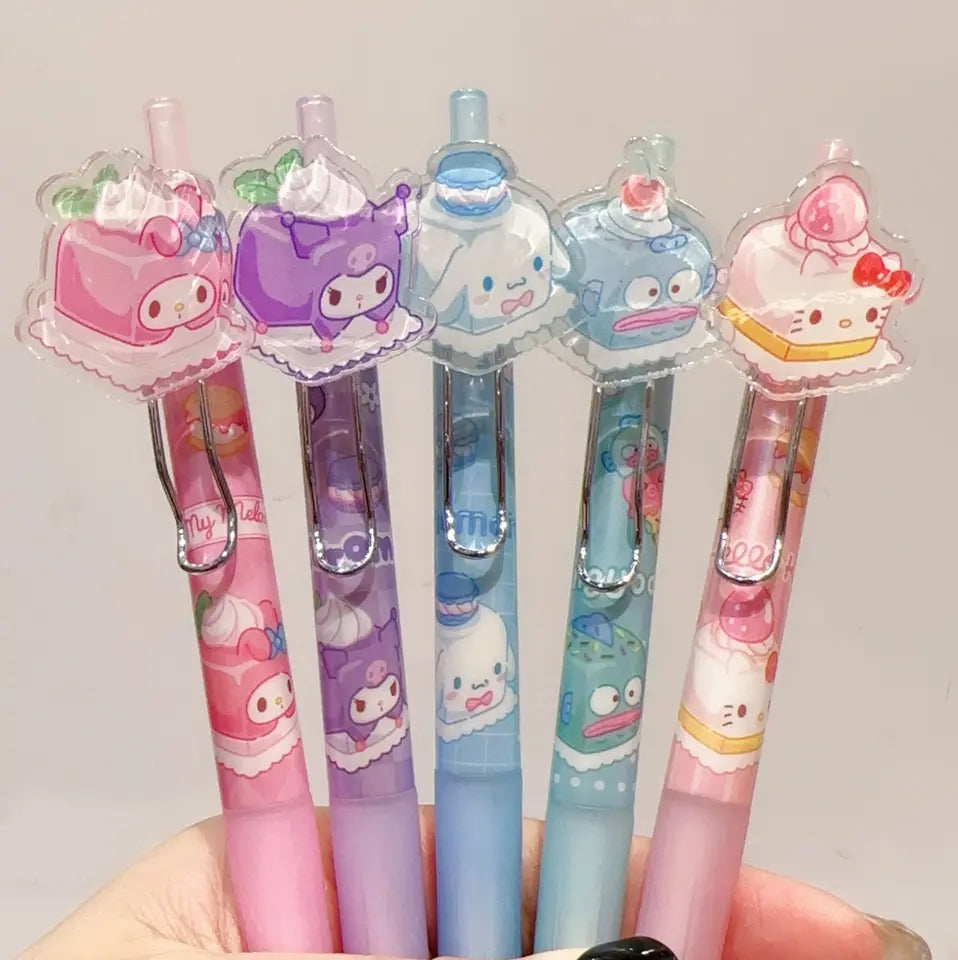 Sanrio Characters 0.5mm Pens -  Sweet Pastry Party Series