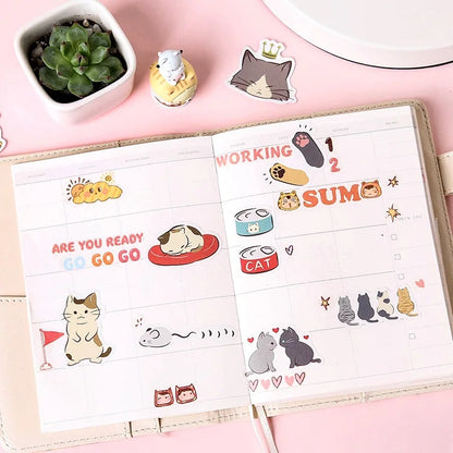 Sticker Box - Cat Diary - 45 Stickers