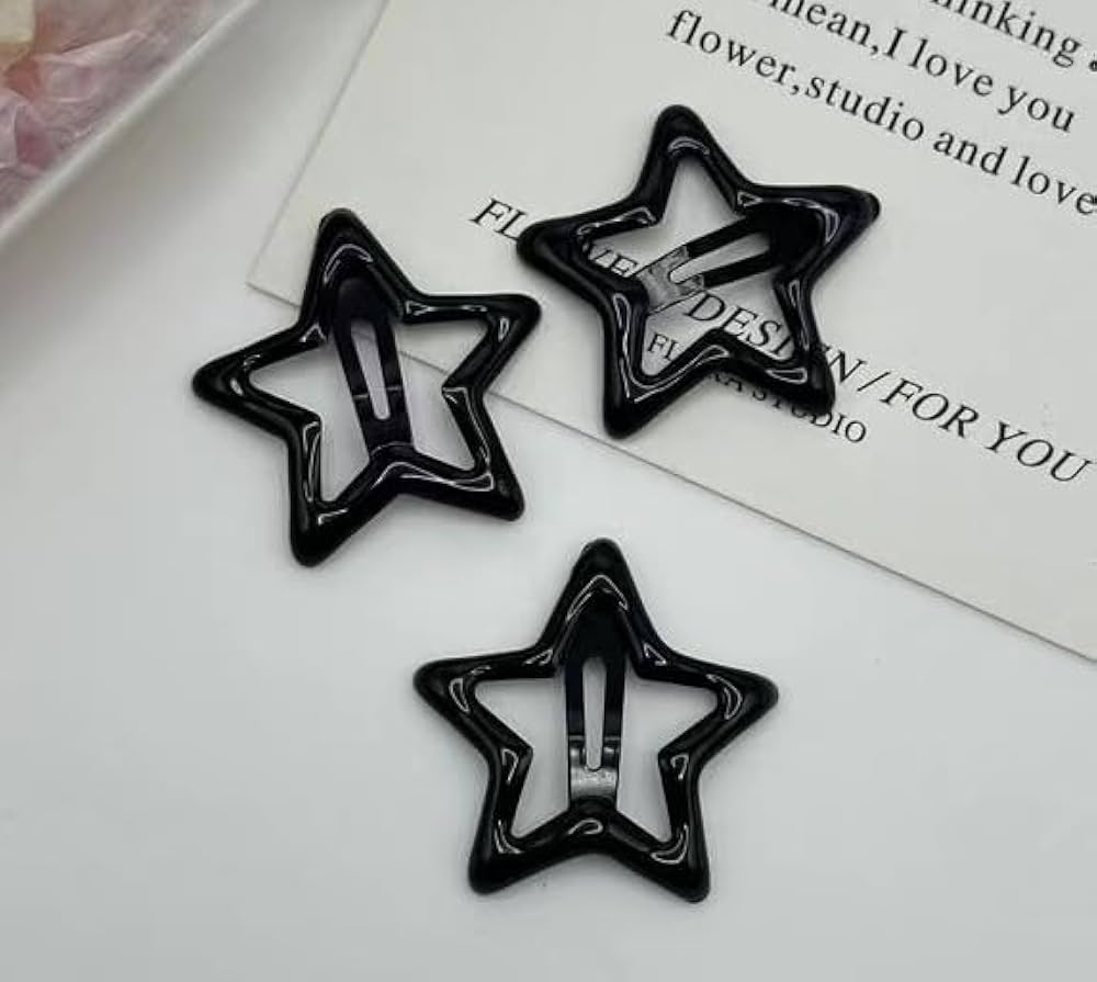 Black Star Hair Clip Set