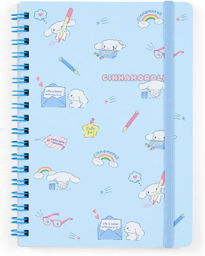 Sanrio - Ring Lined - B6 Notebook - Cinnamoroll