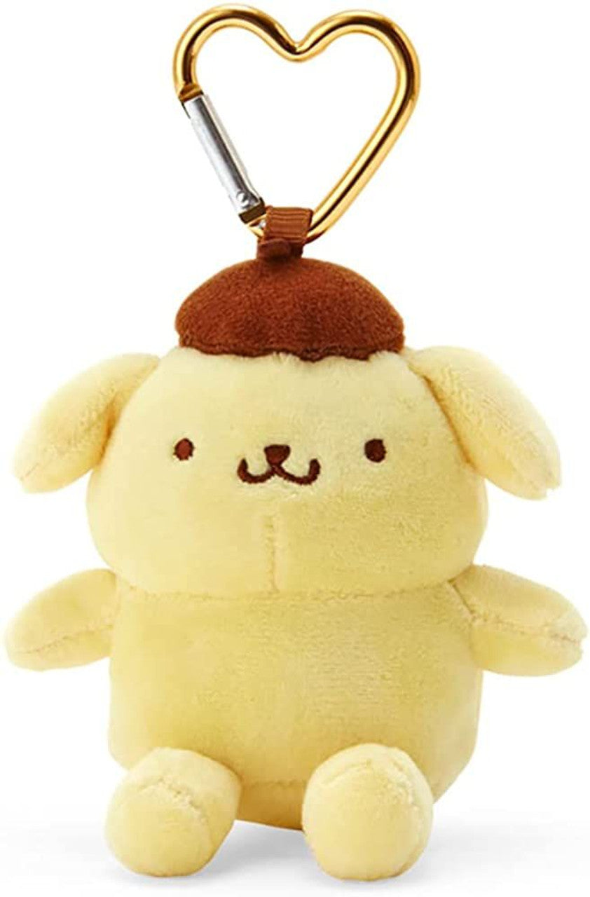 Sanrio Plush with Heart Carabiner - Pompompurin