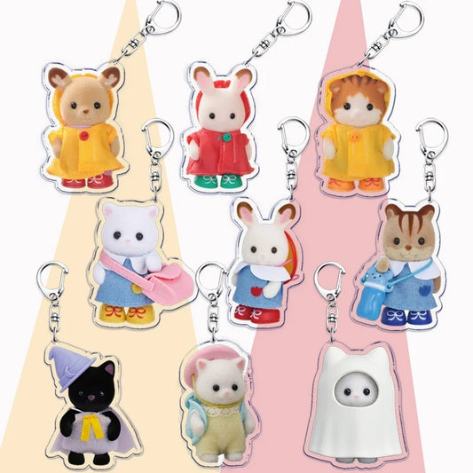 Calico Keychain Charms – Kawaii Acrylic Accessories Charm