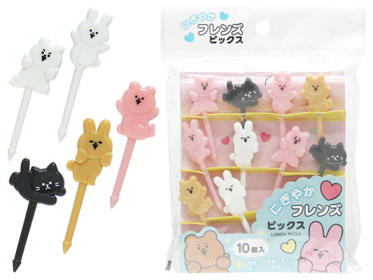 Food Picks Japanese Animal Bento Accessories 10 Pcs Set