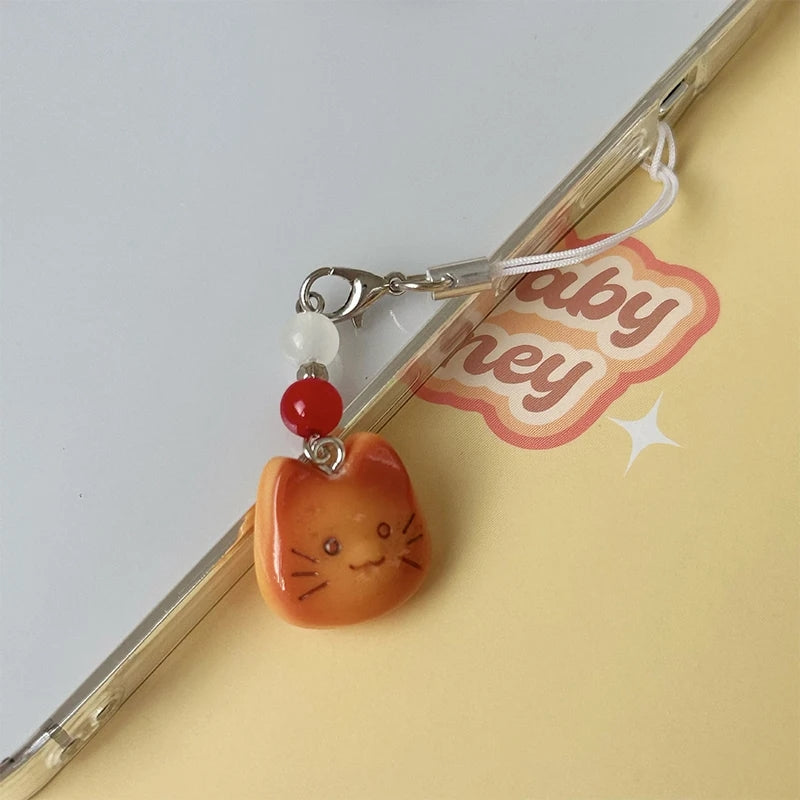 Cat Pancake Keychain Charms