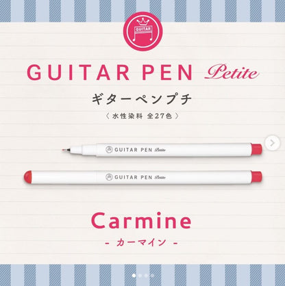 Teranishi Chemical Guitar Pen Petite Marker Pens (0.3mm) Set of 3 Bio Red