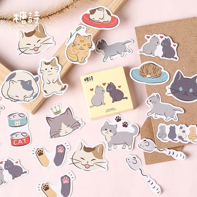 Sticker Box - Cat Diary - 45 Stickers