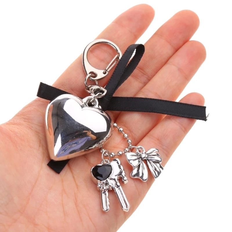 Coquette Heart Keychain Charm