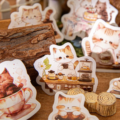 Sticker Box - Cat Coffee Shop - 45 Stickers