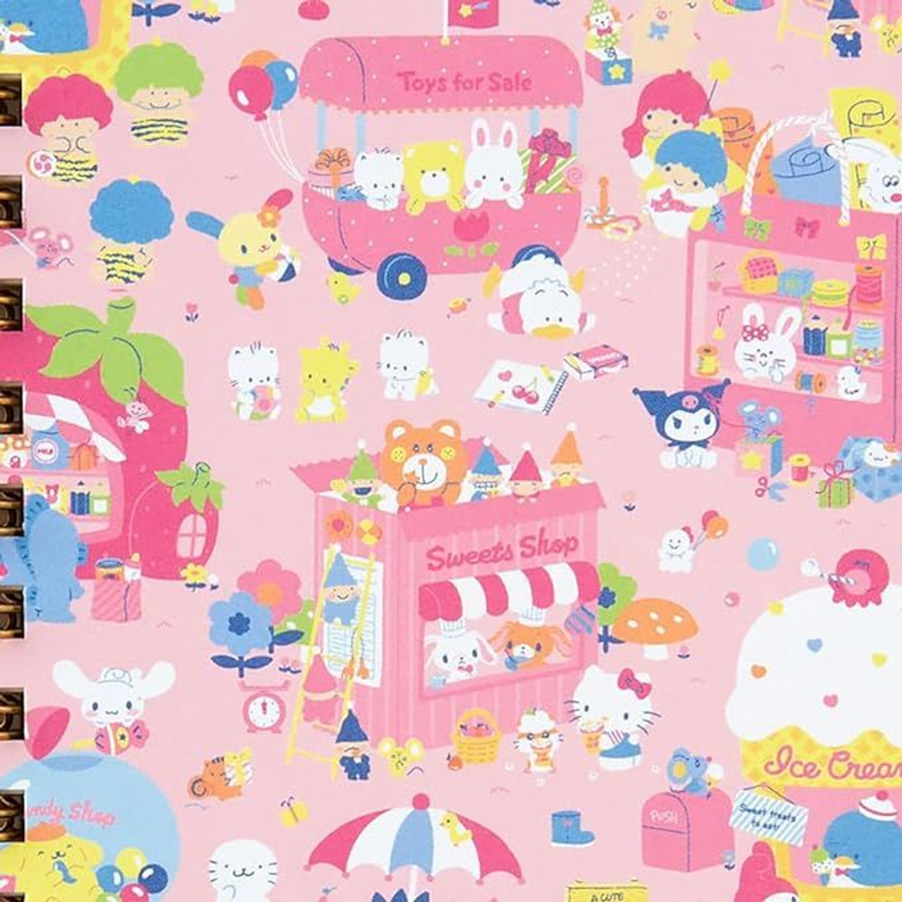 Sanrio B7 Ring Notebook - Sanrio Characters