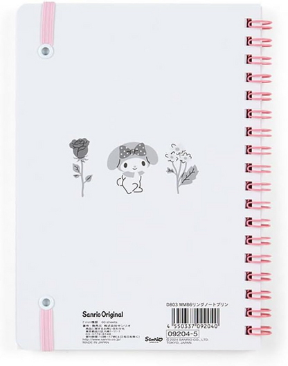 Sanrio - Ring Lined - B6 Notebook - My Melody