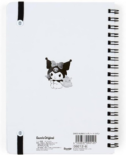 Sanrio - Ring Lined - B6 Notebook - Kuromi