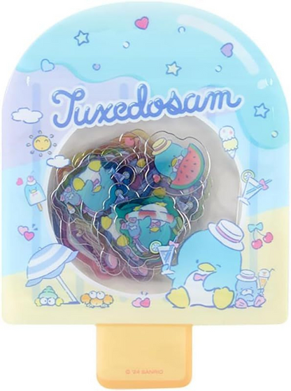 Sanrio Tuxedo Sam Summer Clear Stickers