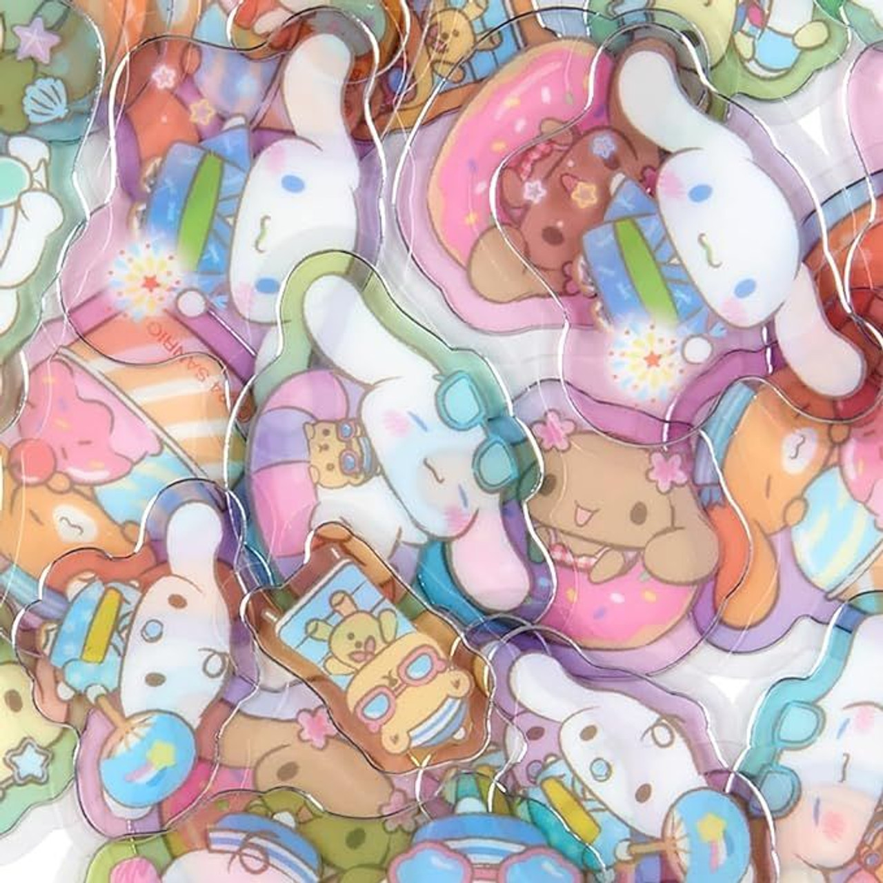 Sanrio Cinnamoroll Summer Clear Stickers