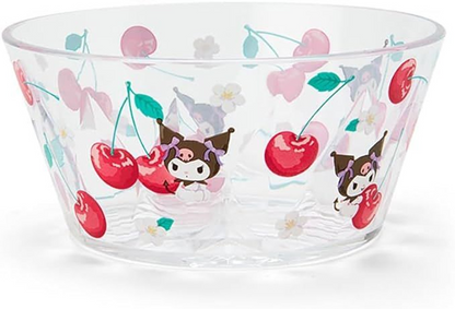 Sanrio Colorful Clear Bowl Kuromi Colorful Fruit Design