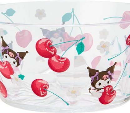 Sanrio Colorful Clear Bowl Kuromi Colorful Fruit Design