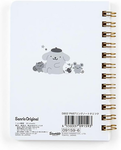 Sanrio - Ring Lined - B7 Notebook - Pompompurin