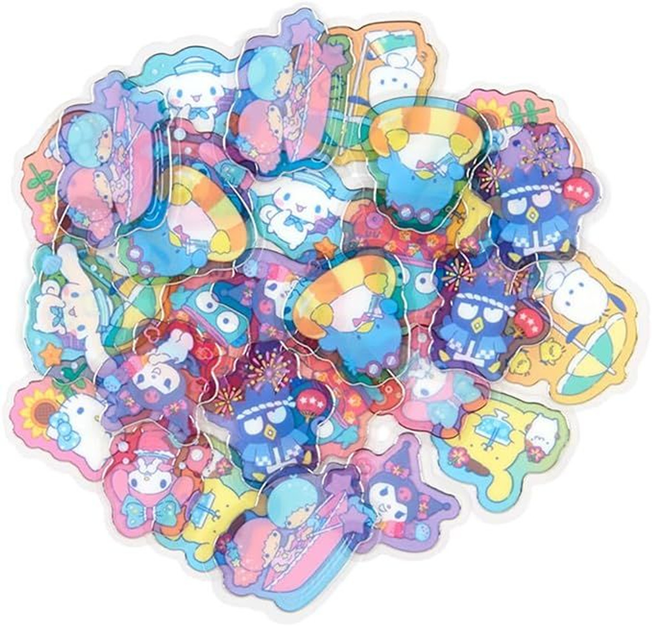 Sanrio Characters Summer Clear Stickers