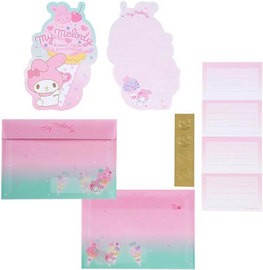 Sanrio Letter Set My Melody (Ice Cream Party)