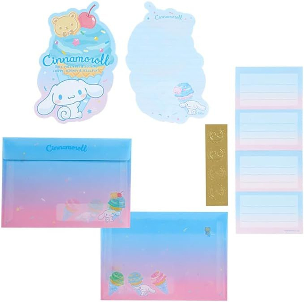 Sanrio Letter Set Cinnamoroll(Ice Cream Party)