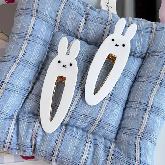 Hair Clip - Miffy - White