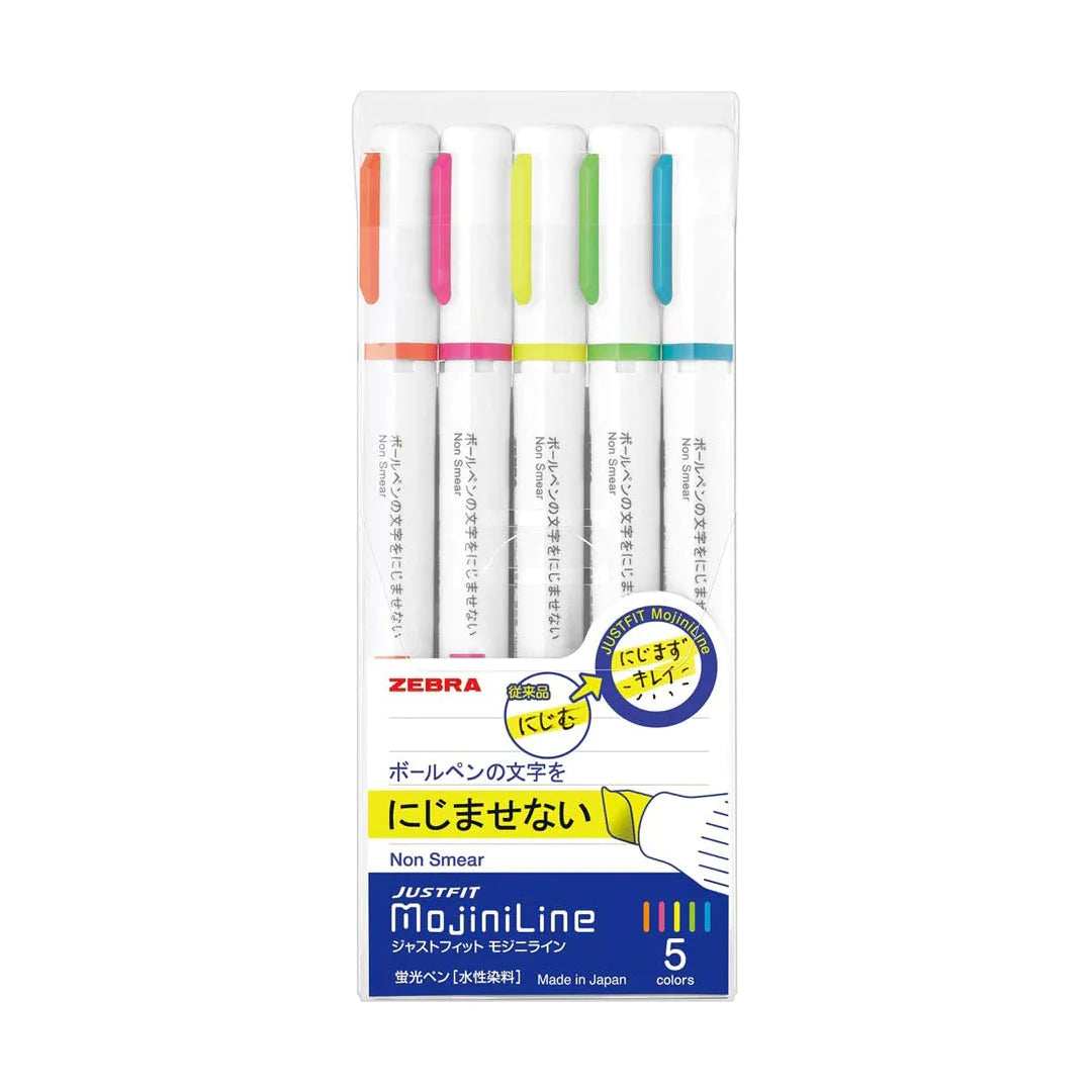 ZEBRA Just Fit Mojiniline 5 Highlighters