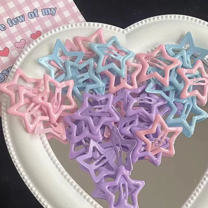 Hair Clips - Kawaii Pastel Stars 3pcs