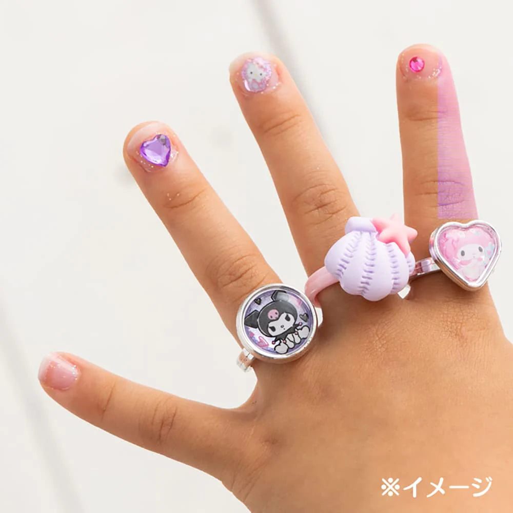 Sanrio - Cinnamoroll Jewelry Nail Set Children Kids Peel Off