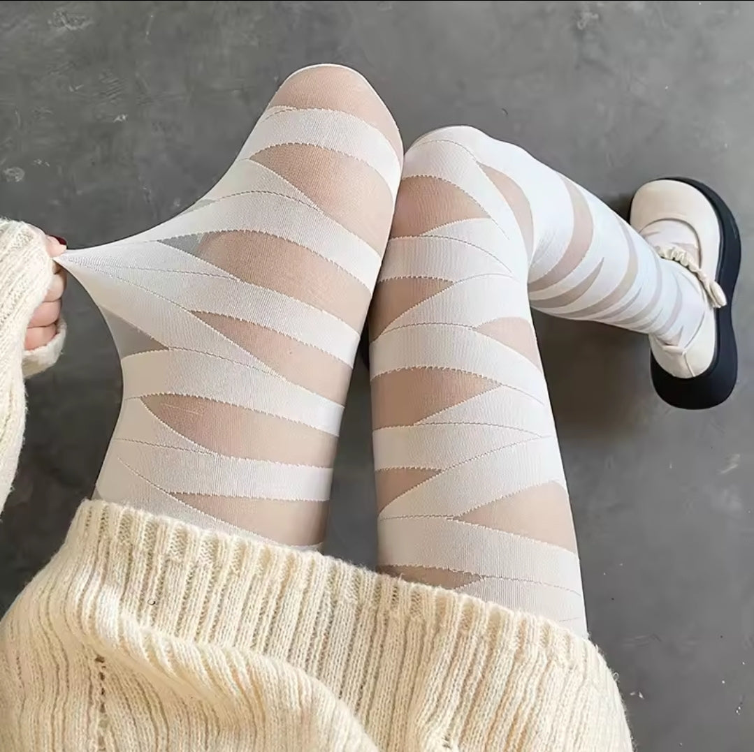 White Bandage Stocking