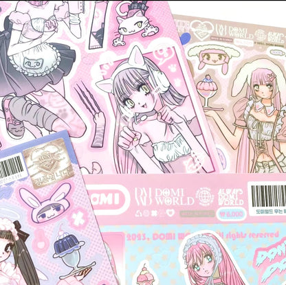 DOMI WORLD Harajuku Y2K Decorative Sticker Sheet