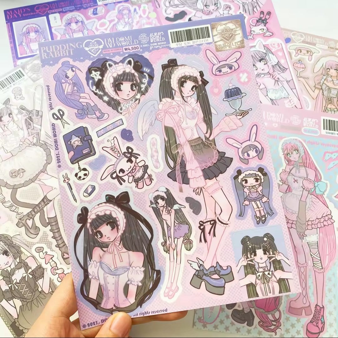 DOMI WORLD Harajuku Y2K Decorative Sticker Sheet